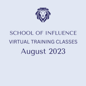 School of Influence Zoom Calls - August 2023